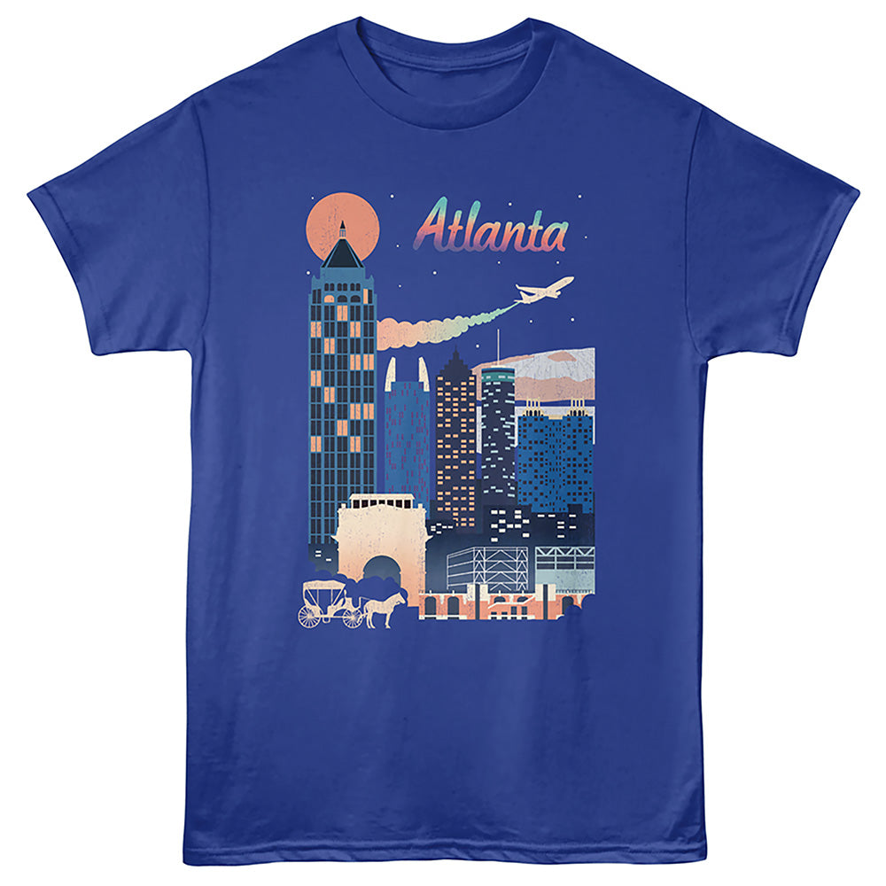 Lantern Press - ATLANTA CITY Adult Shirt