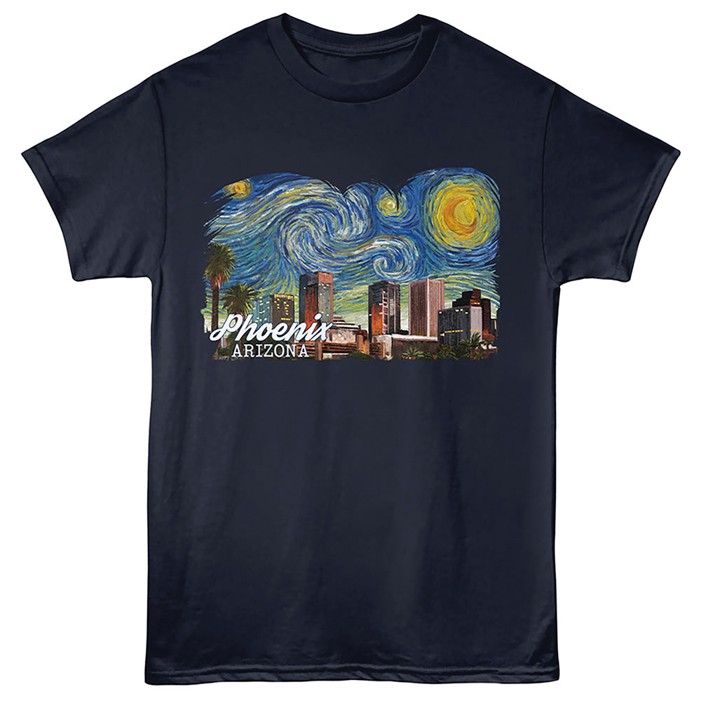 Lantern Press - PHOENIX STARRY NIGHT Adult Shirt