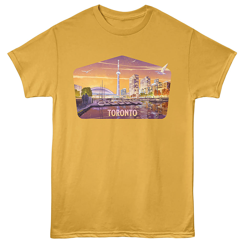 Lantern Press - TORONTO CITY SHAPE Adult Shirt