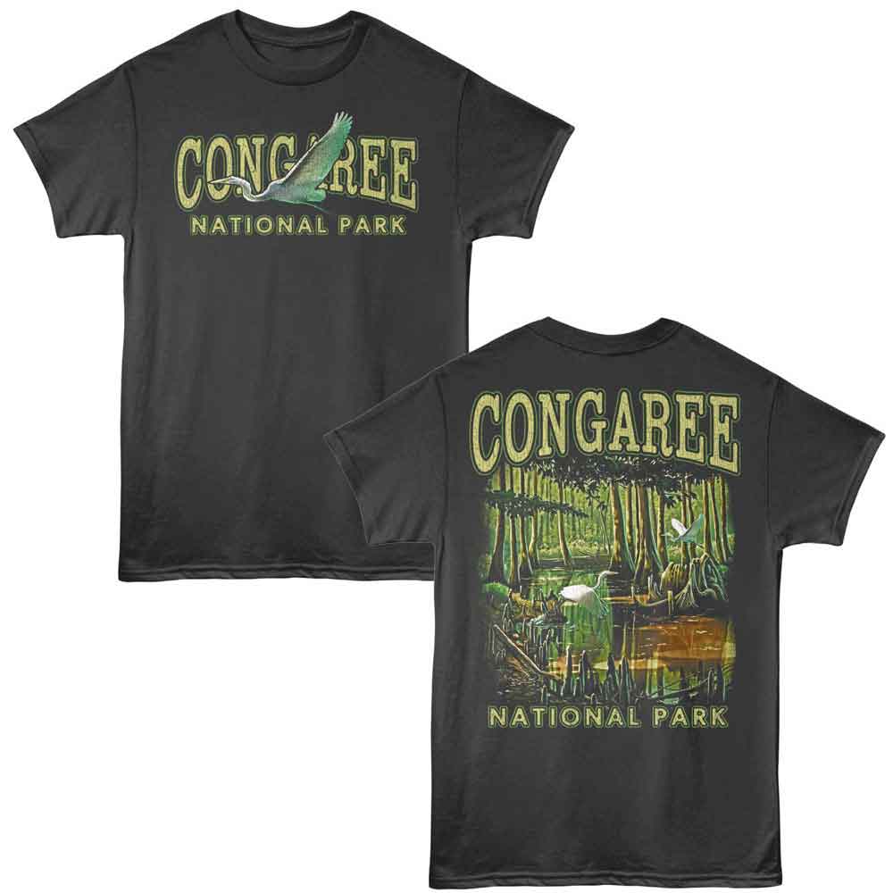 Lantern Press - CONGAREE BIRD SWAMP F B Adult Shirt