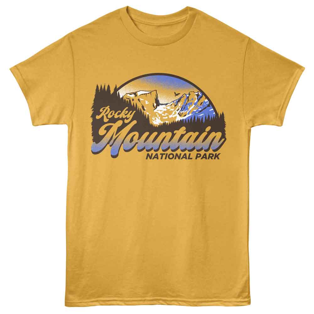 Lantern Press - ROCKY MOUNTAIN NP Adult Shirt