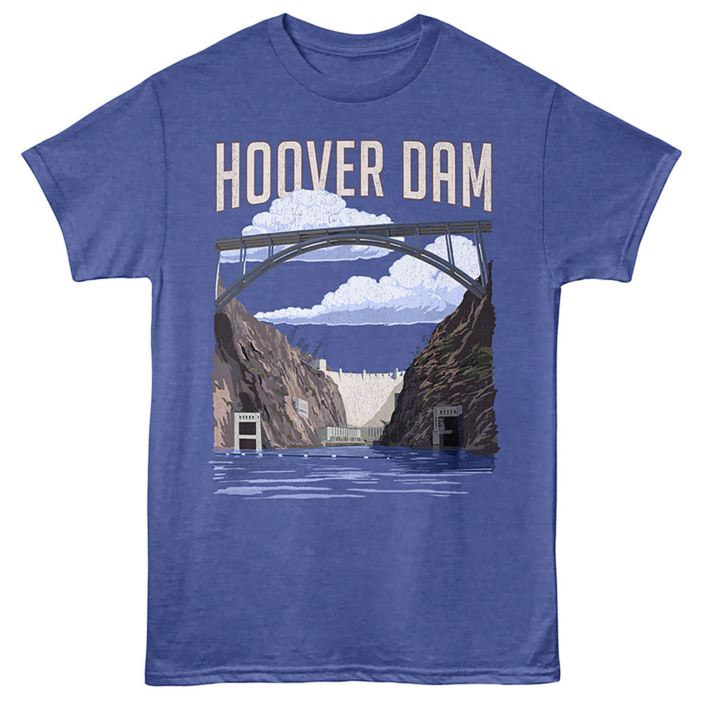 Lantern Press - HOOVER DAM Adult Shirt