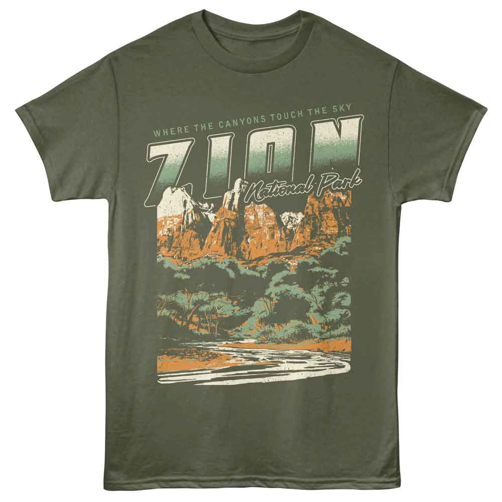 Lantern Press - CANYONS TOUCH SKY Adult Shirt
