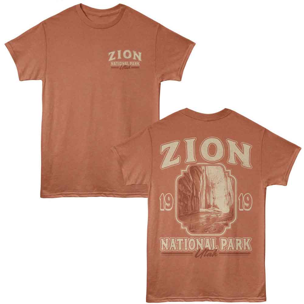 Lantern Press - ZION UTAH 1919 F B Adult Shirt