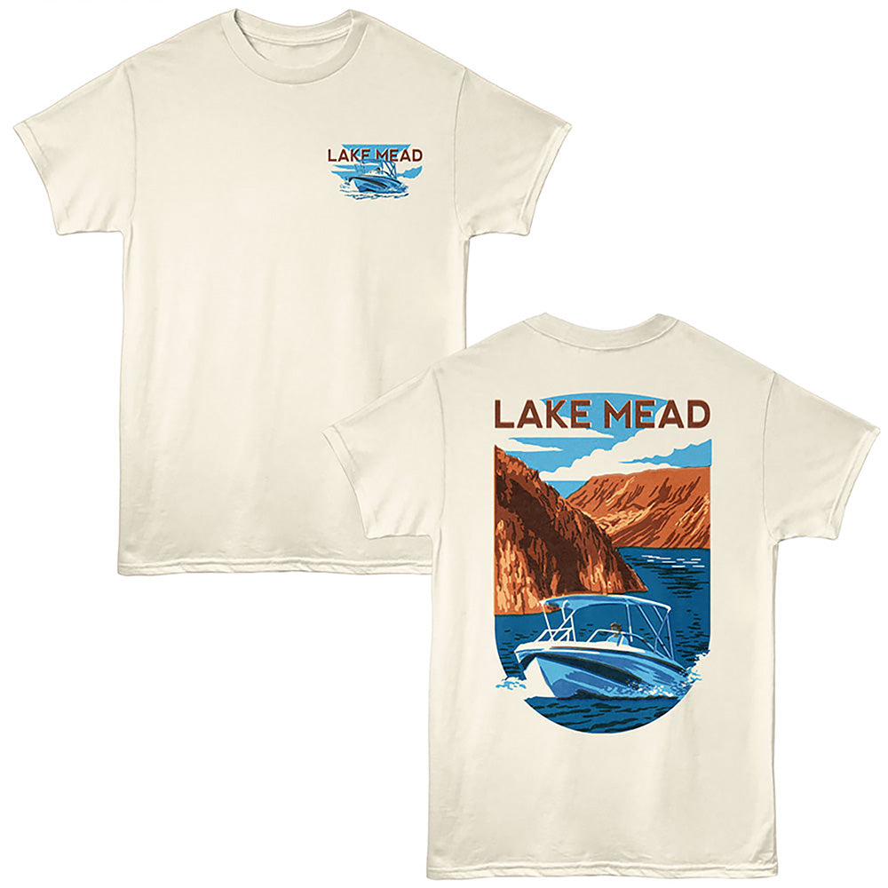Lantern Press - BOATING LAKE MEAD Adult Shirt
