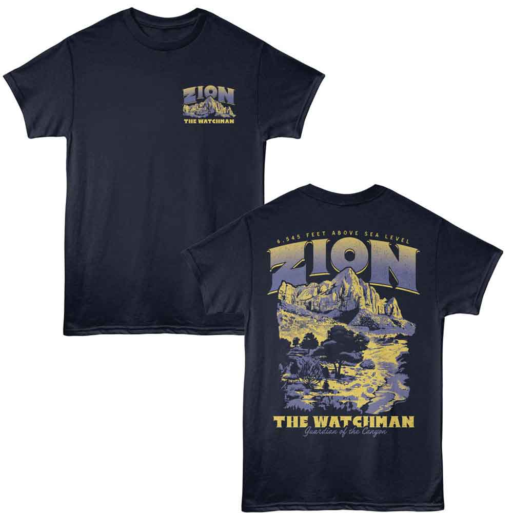 Lantern Press - ZION WATCHMAN F B Adult Shirt