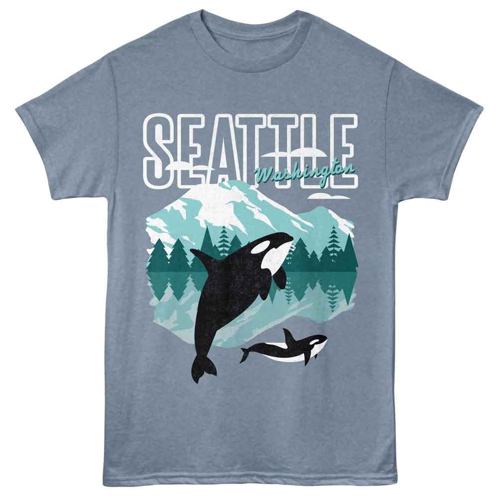 Lantern Press - SEATTLE Adult Shirt