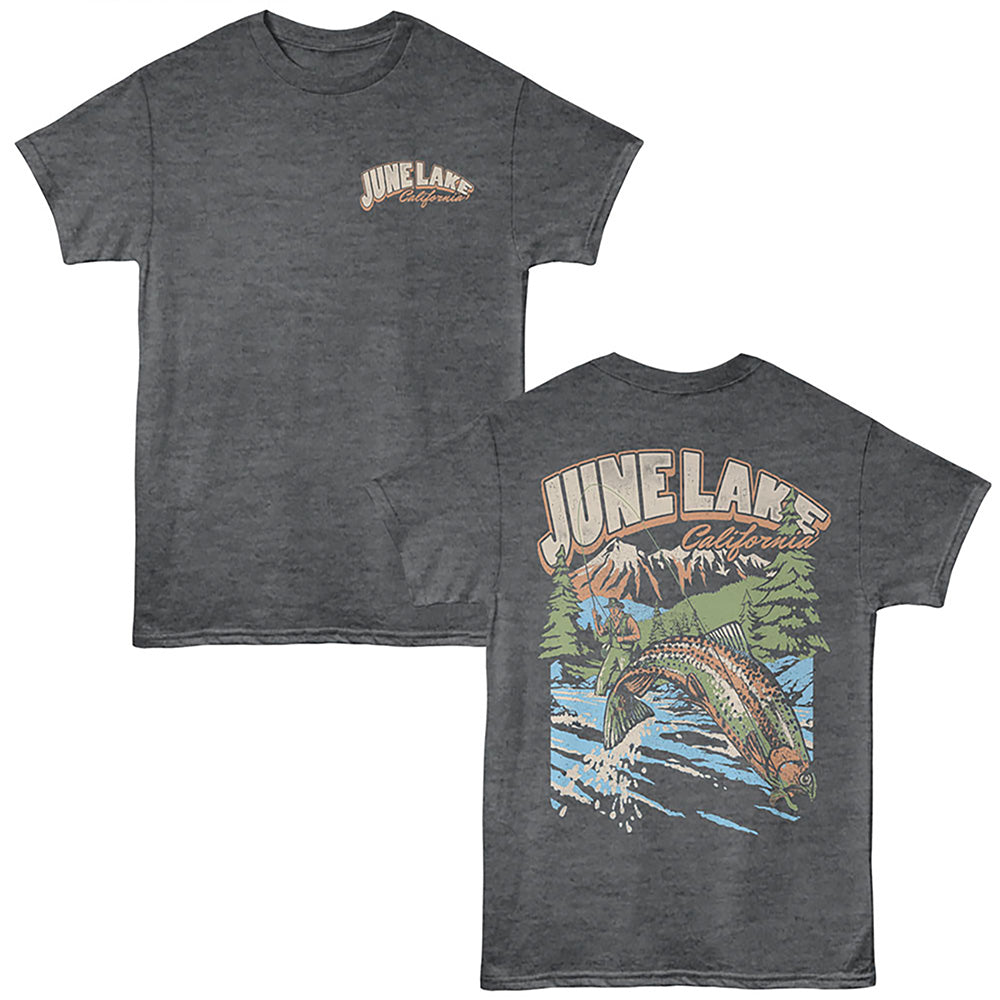 Lantern Press - JUNE LAKE FISHING Adult Shirt
