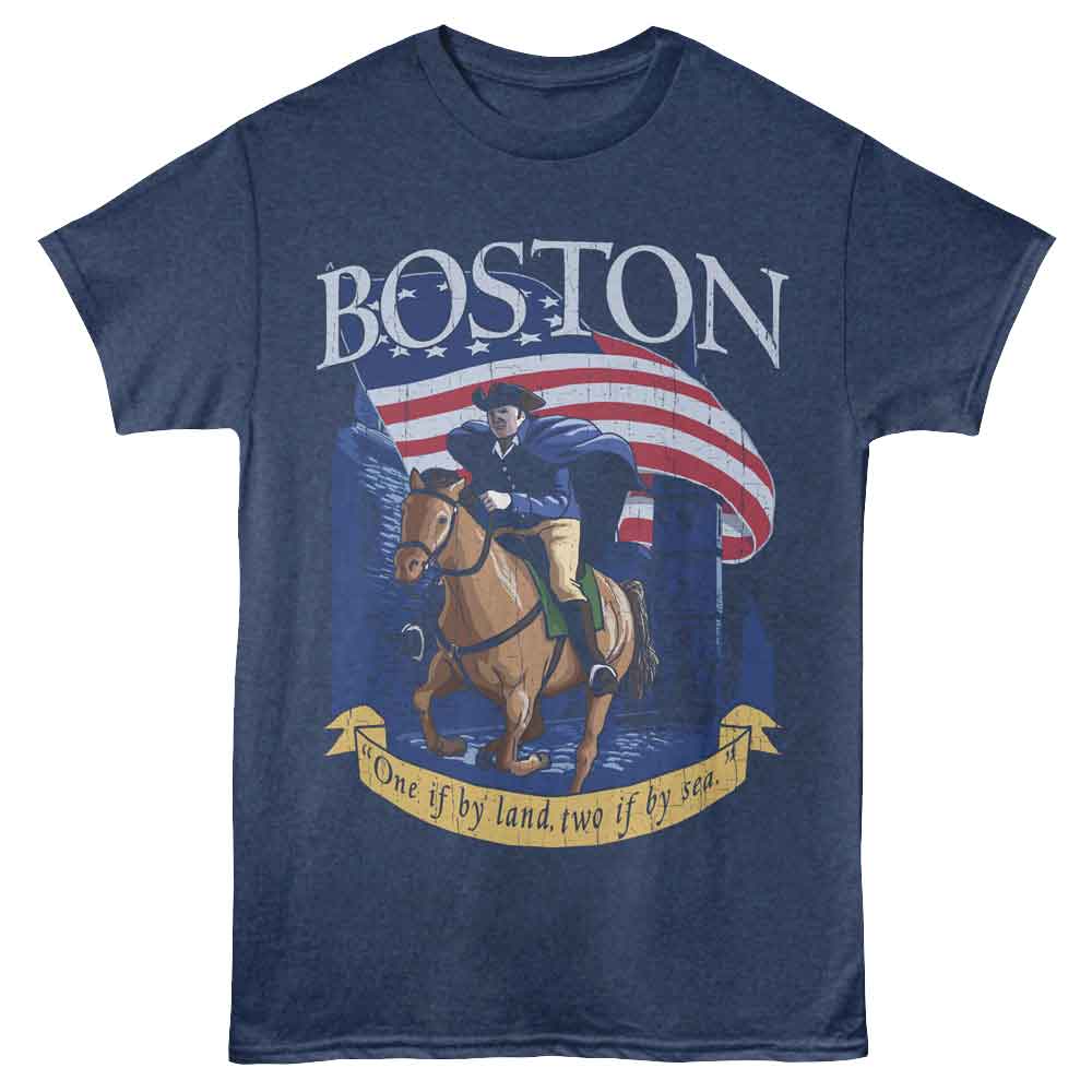 Lantern Press - BOSTON REVERE Adult Shirt