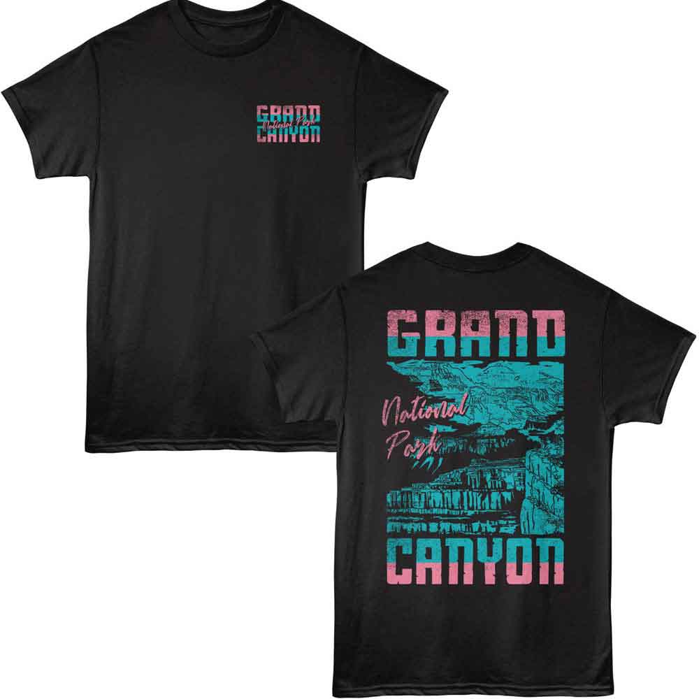 Lantern Press - CANYON TWO COLOR TEXT F B Adult Shirt