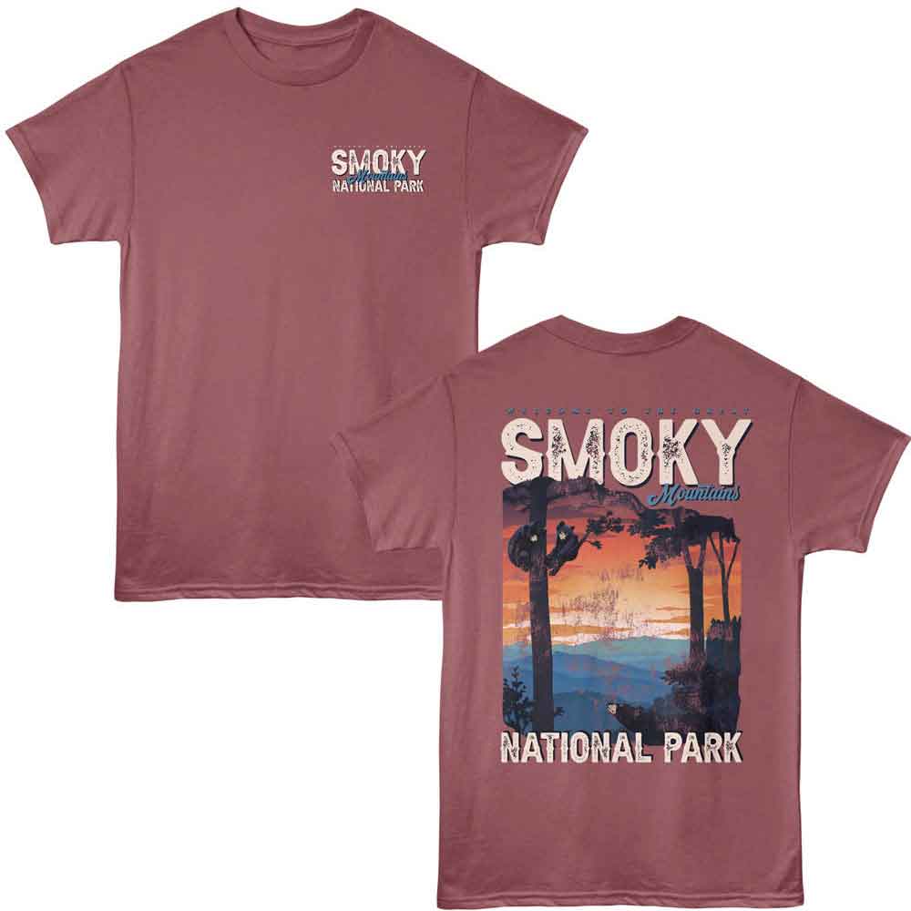 Lantern Press - WELCOME SMOKY MNTS F B Adult Shirt