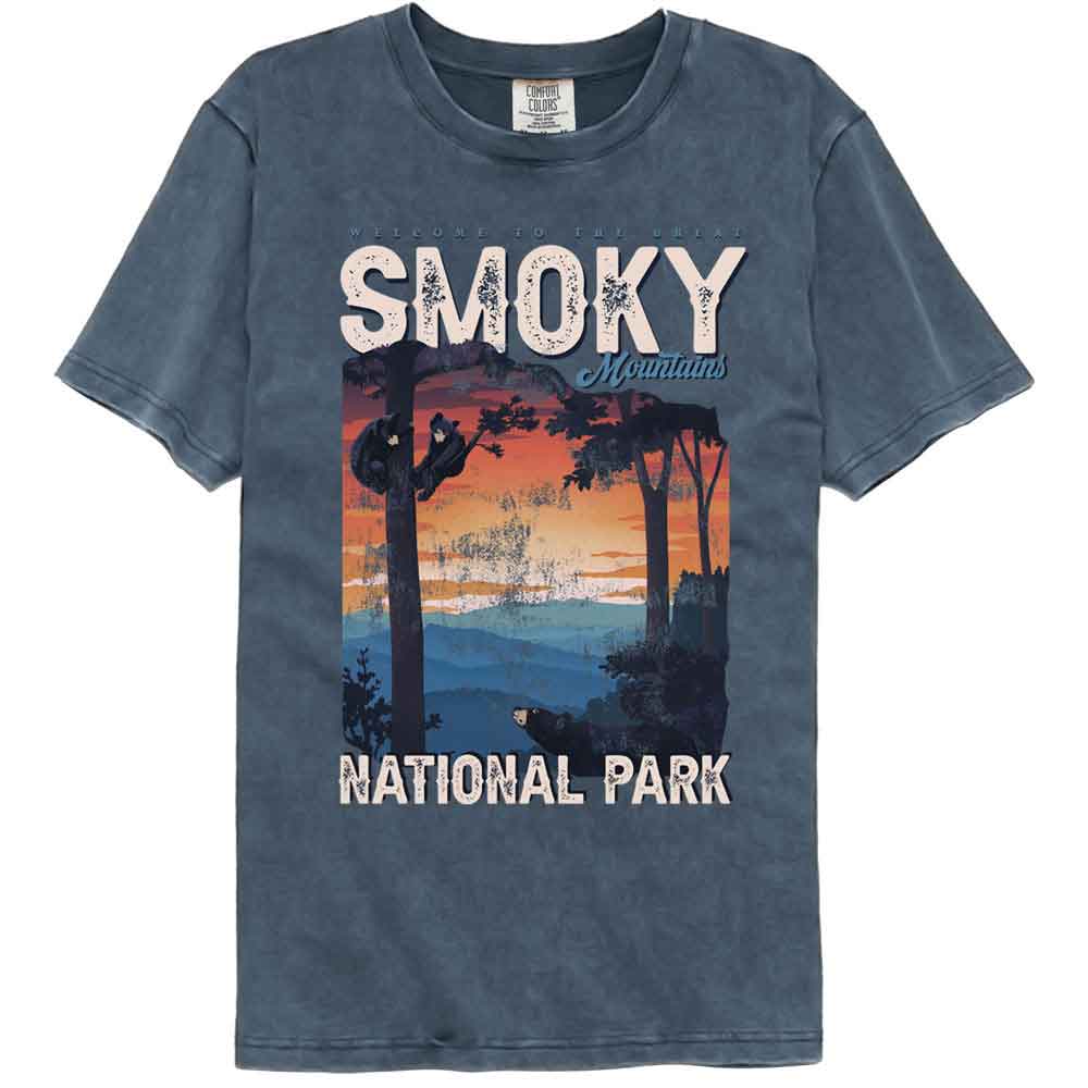 Lantern Press - WELCOME SMOKY MOUNTAINS Adult Shirt