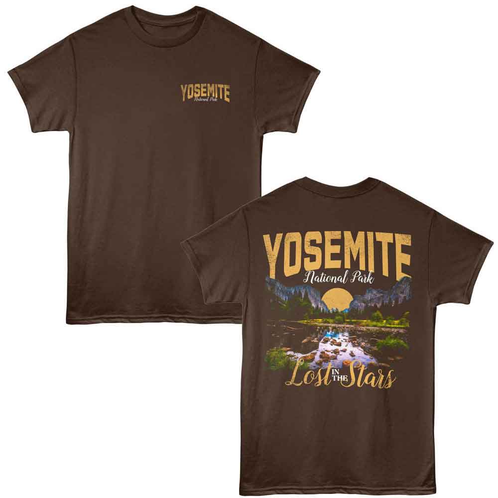 Lantern Press - YOSEMITE LOST IN STARS F B Adult Shirt