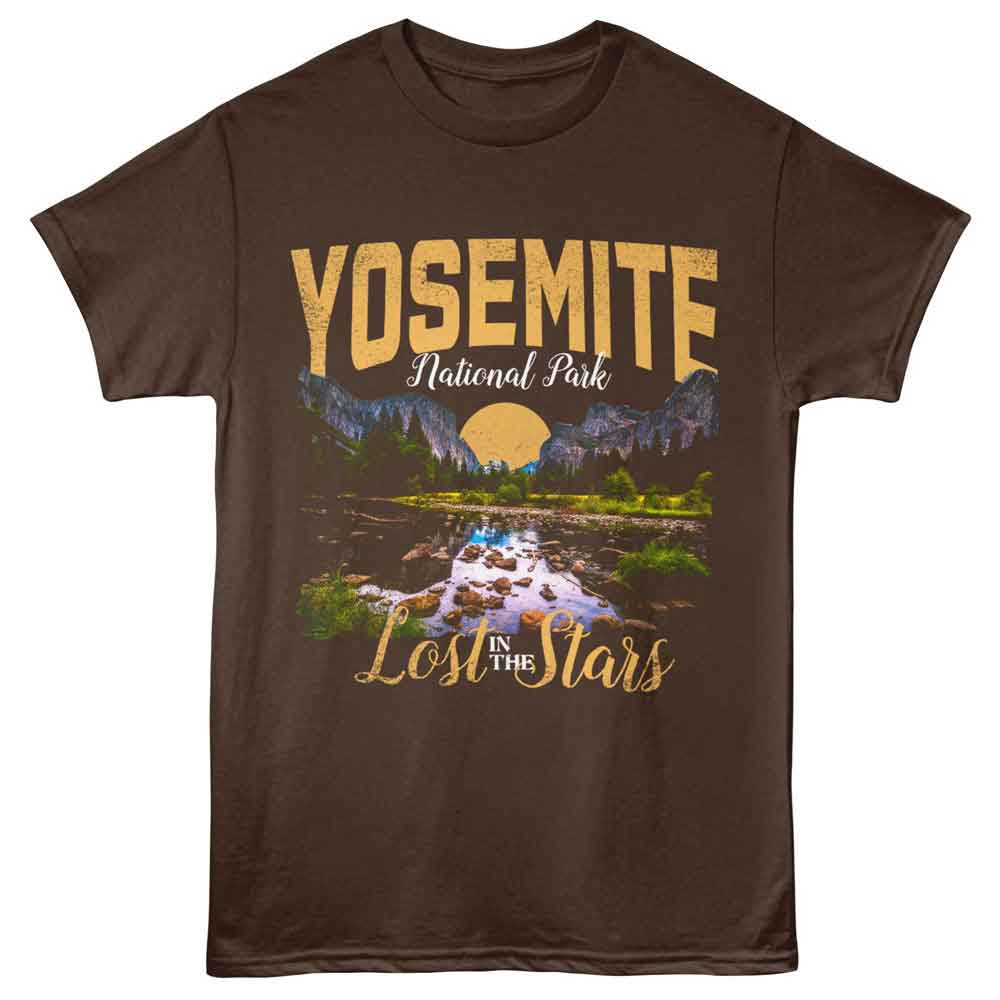 Lantern Press - YOSEMITE LOST IN STARS Adult Shirt