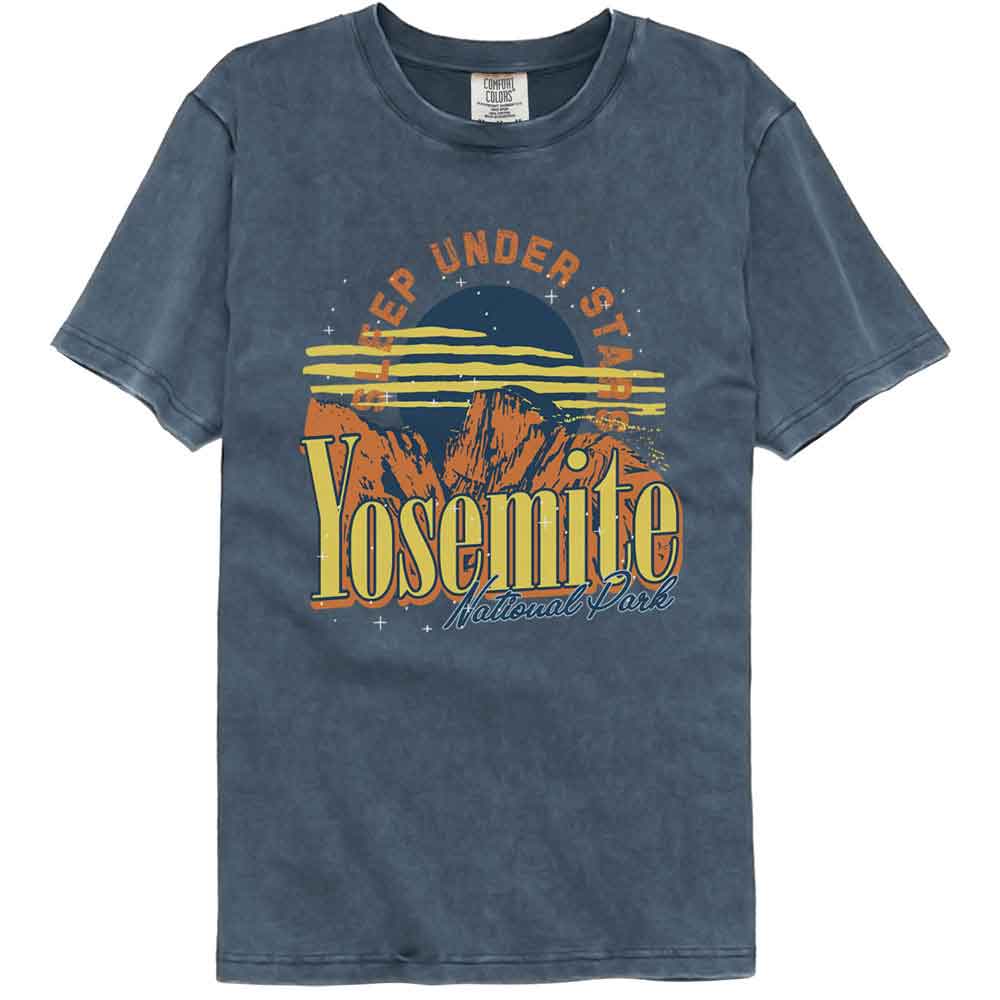Lantern Press - YOSEMITE SLEEP UNDER STARS Adult Shirt