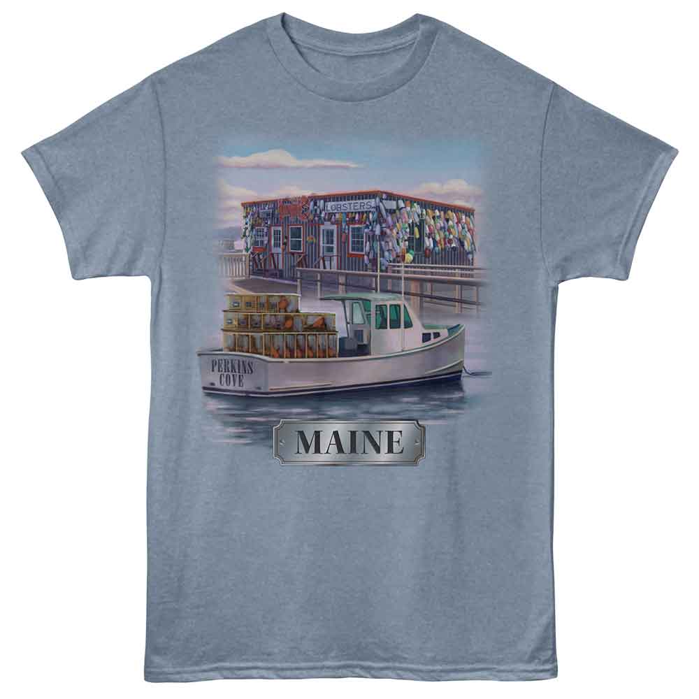 Lantern Press - PERKINS COVE Adult Shirt