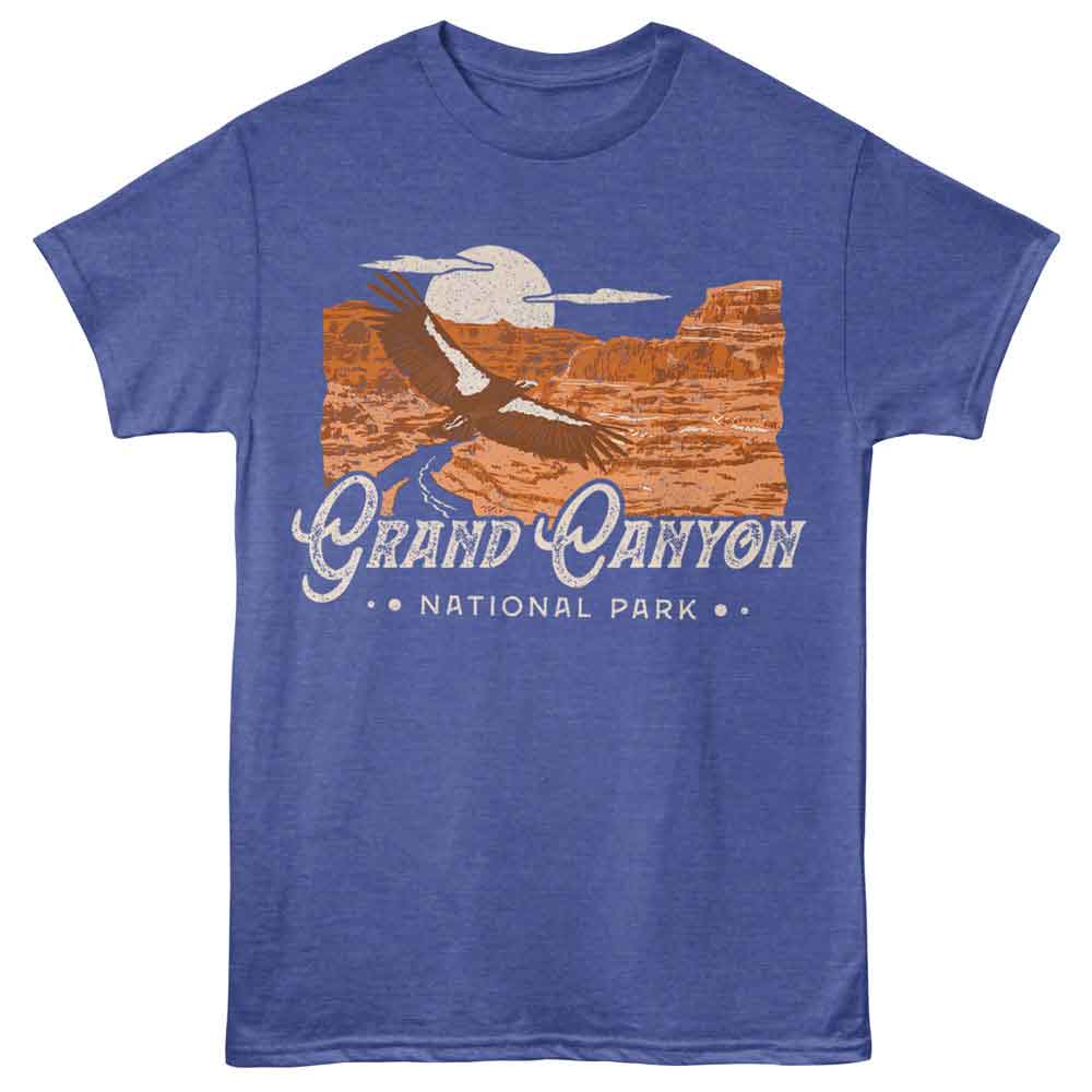 Lantern Press - GRAND CANYON BIRD Adult Shirt