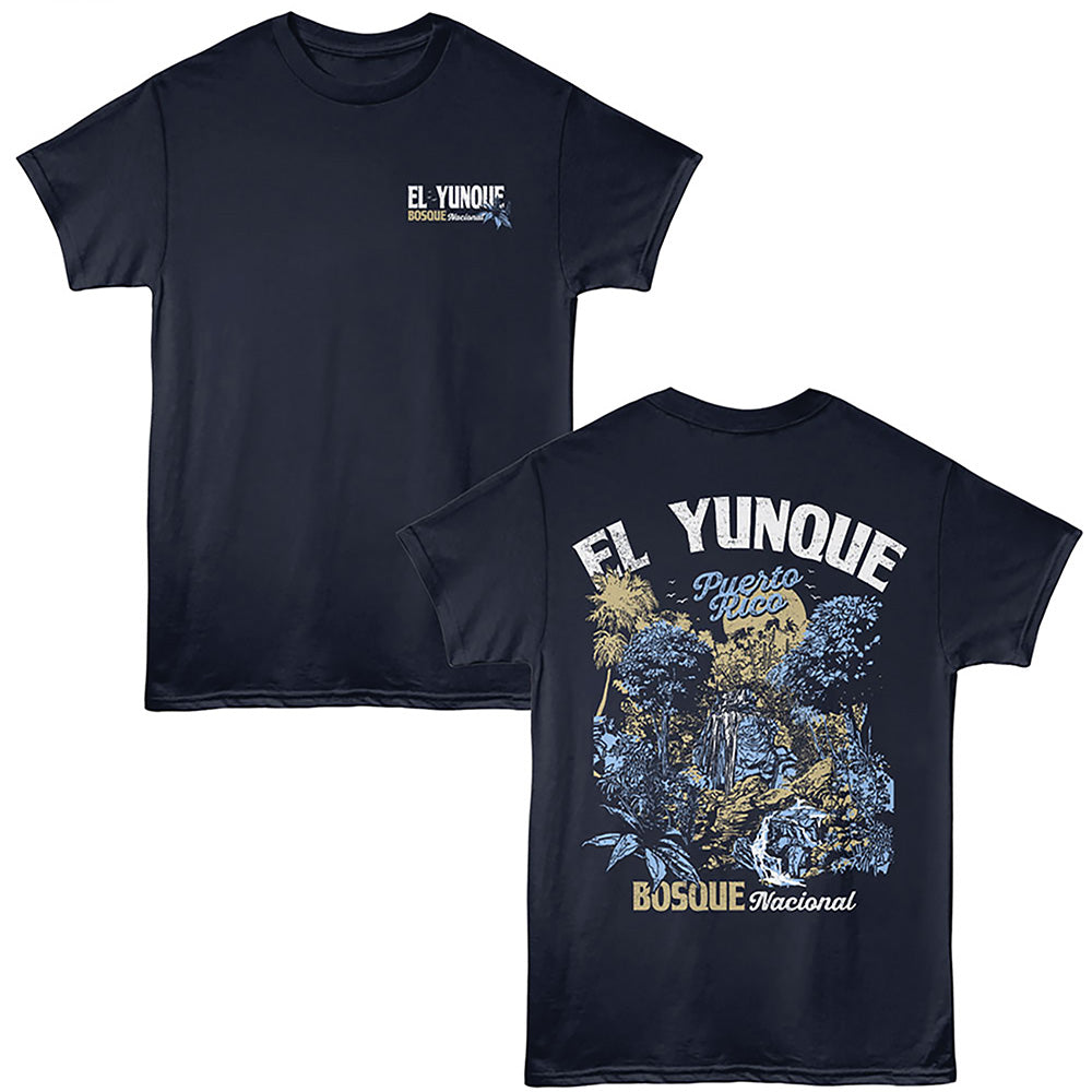 Lantern Press - EL YUNQUE PUERTO RICO F B Adult Shirt