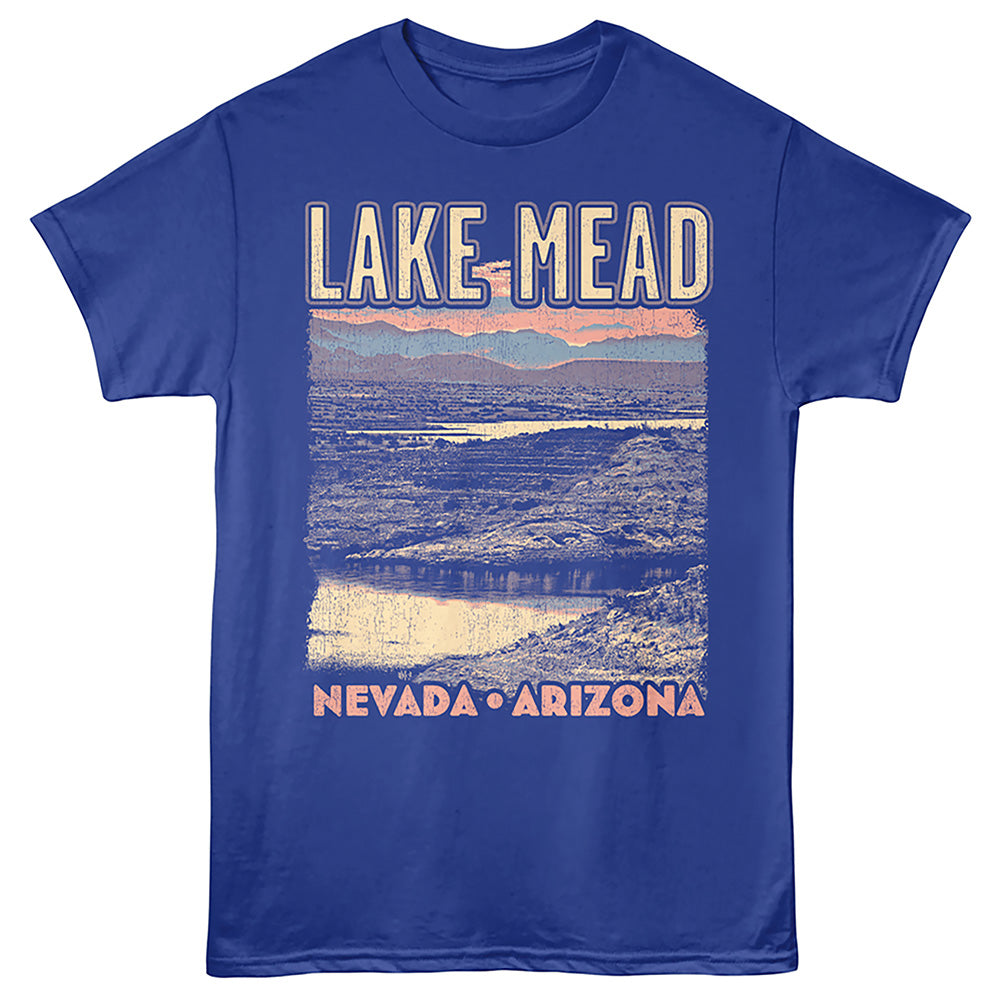 Lantern Press - PASTEL LAKE MEAD Adult Shirt