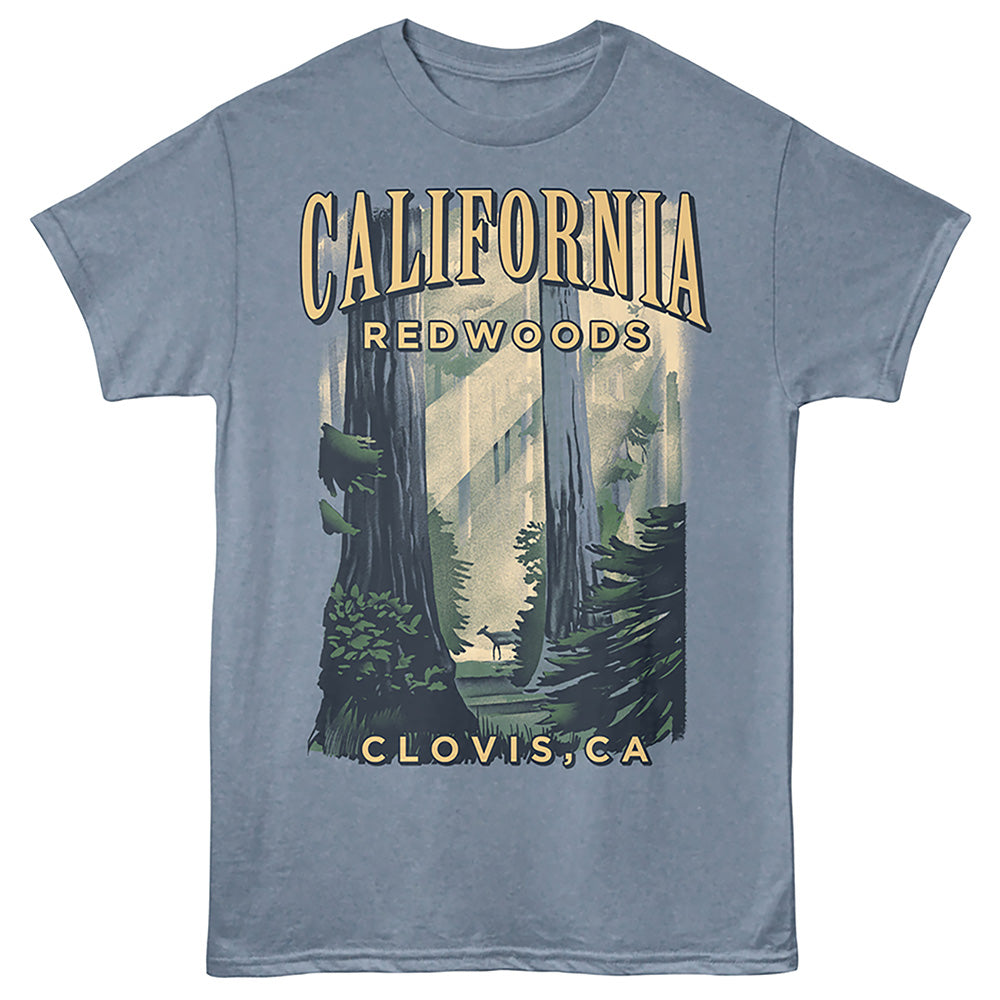 Lantern Press - CLOVIS REDWOODS Adult Shirt