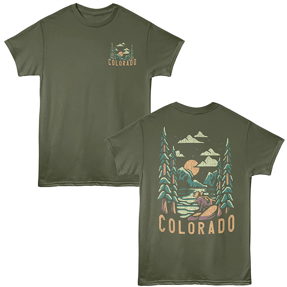 Lantern Press - COLORADO LAKE Adult Shirt
