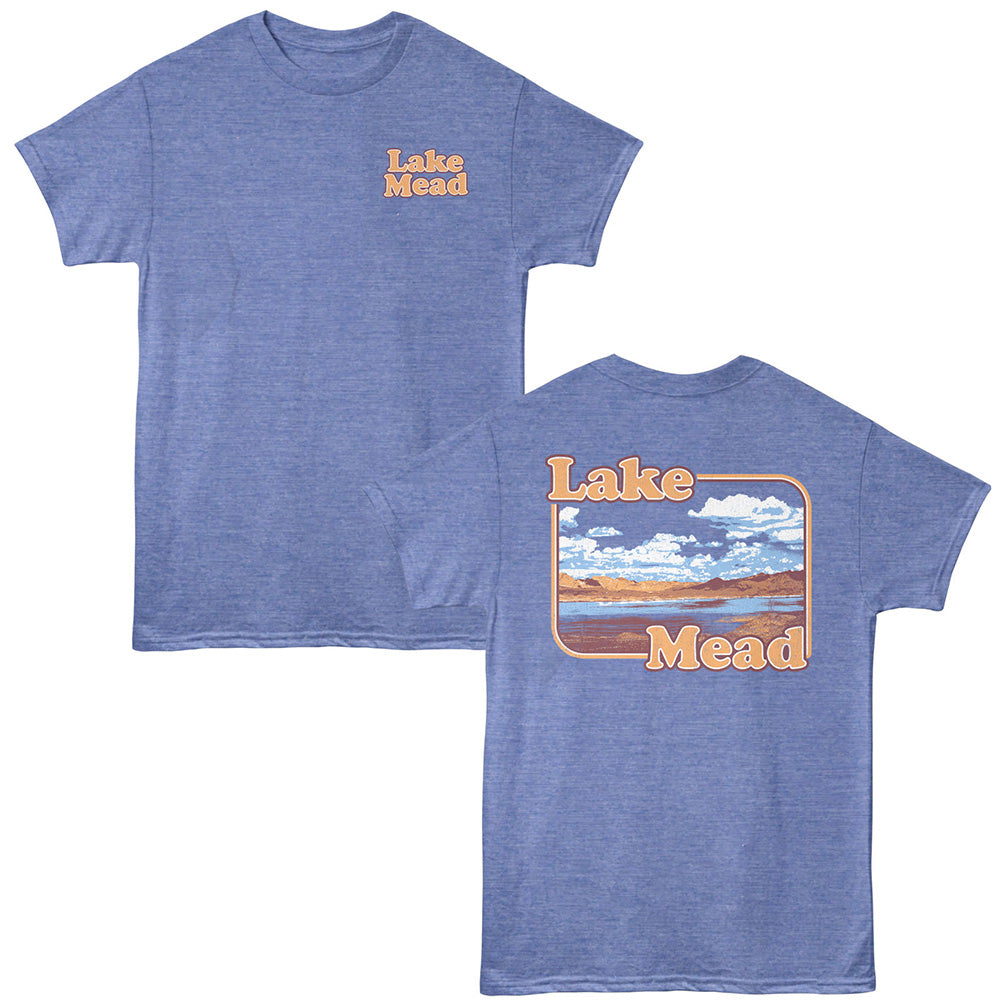 Lantern Press - LAKE MEAD RETRO Adult Shirt