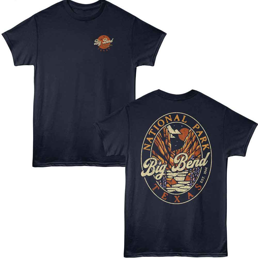 Lantern Press - BIG BEND TX F B Adult Shirt
