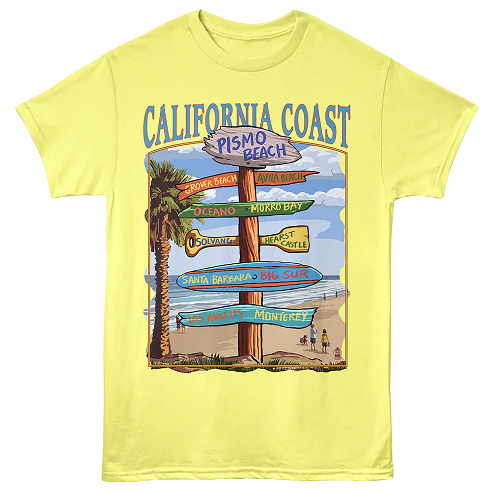 Lantern Press - CALI COAST Adult Shirt