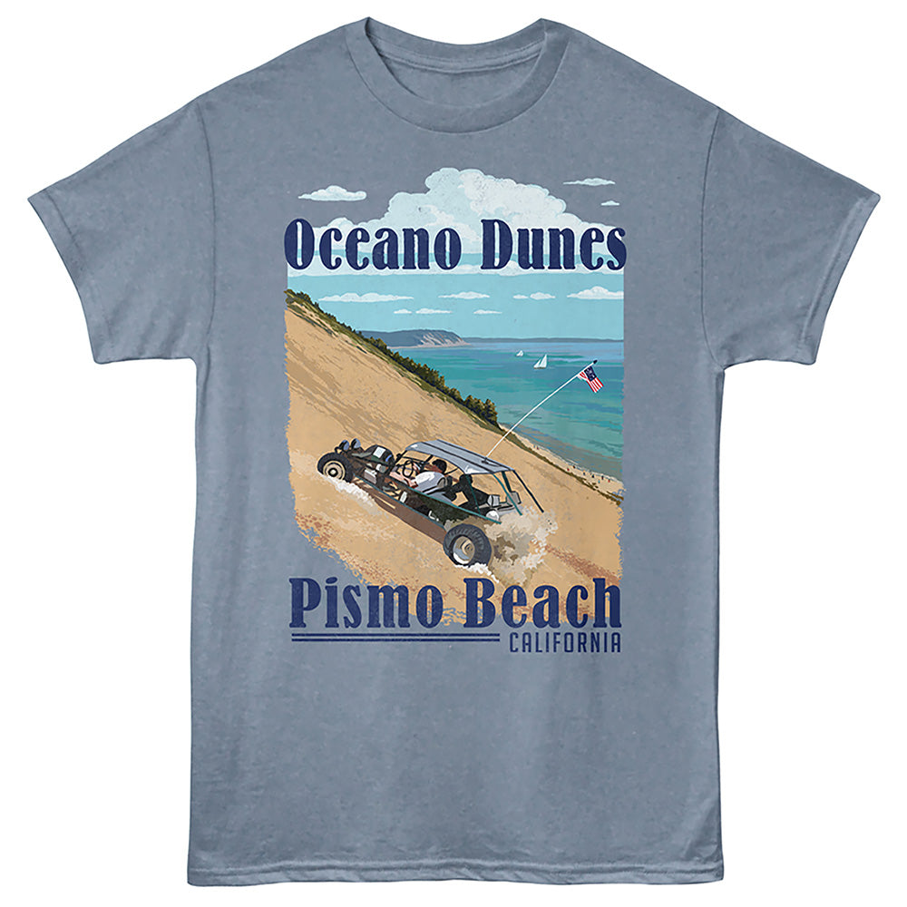 Lantern Press - OCEANO DUNES PISMO Adult Shirt