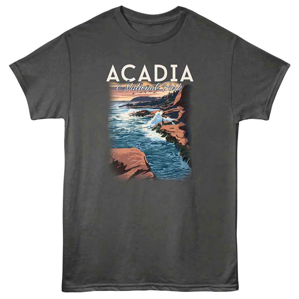 Lantern Press - ACADIA N P Adult Shirt