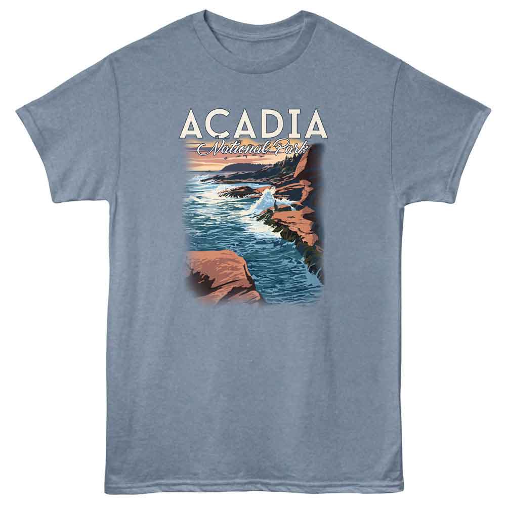 Lantern Press - ACADIA NP Adult Shirt