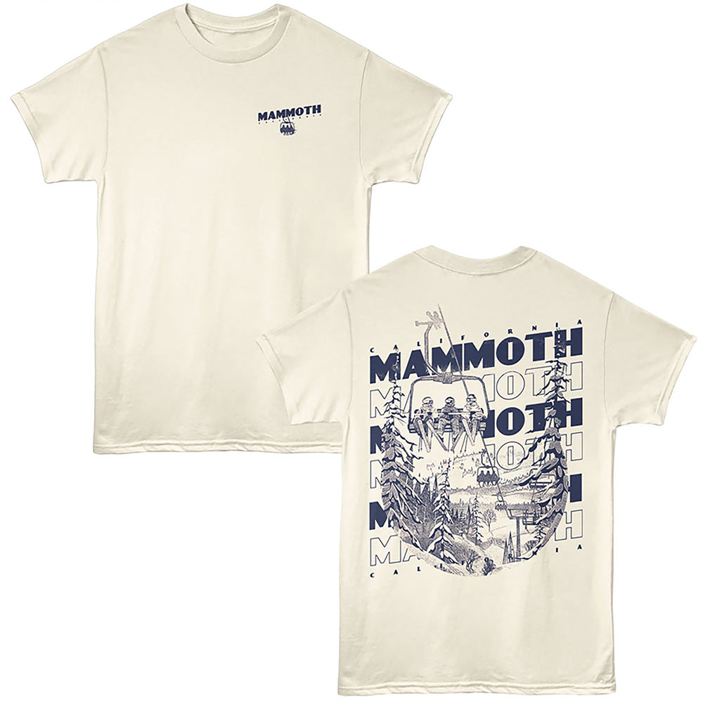 Lantern Press - MAMMOTH SKI LIFT Adult Shirt