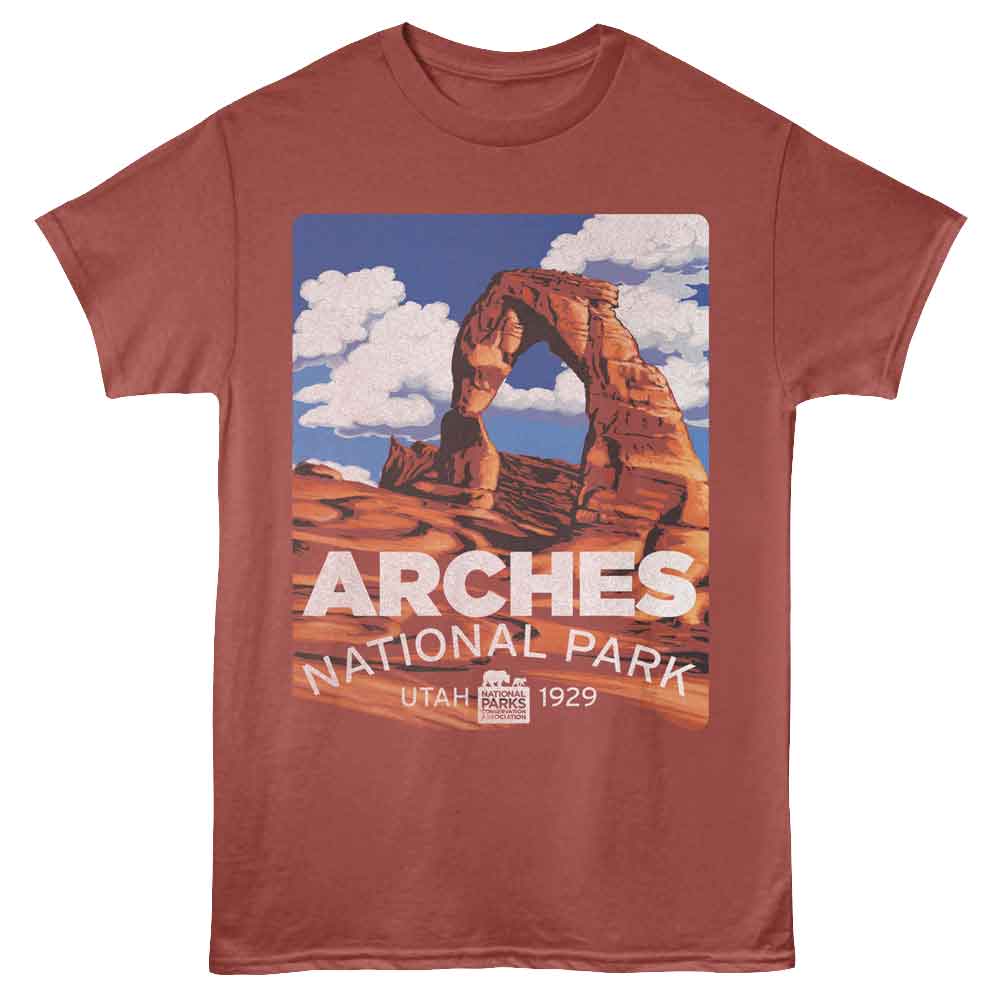 Lantern Press NPCA - ARCHES UTAH 1929 Adult Shirt