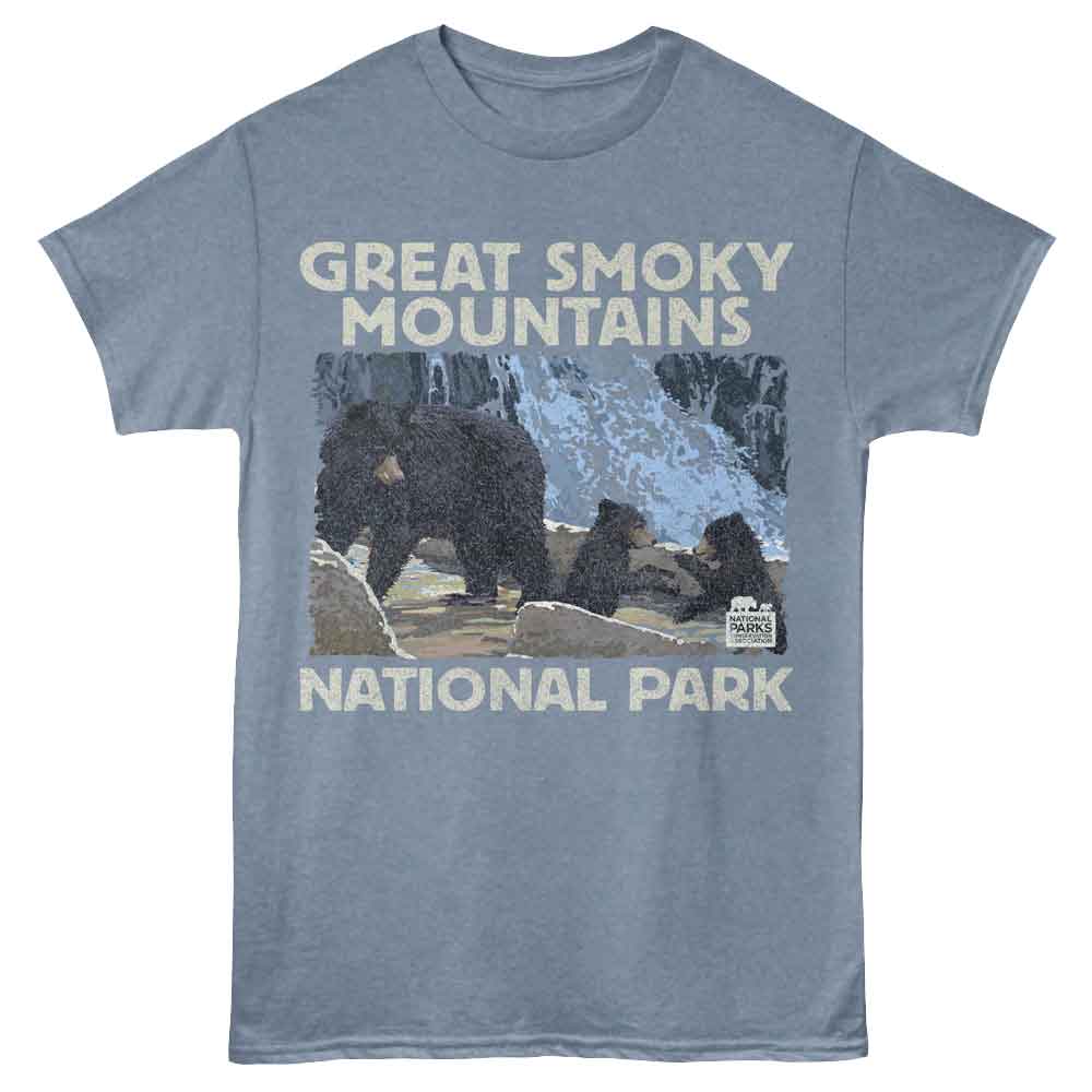 Lantern Press NPCA - GSMNP BEAR FAMILY Adult Shirt