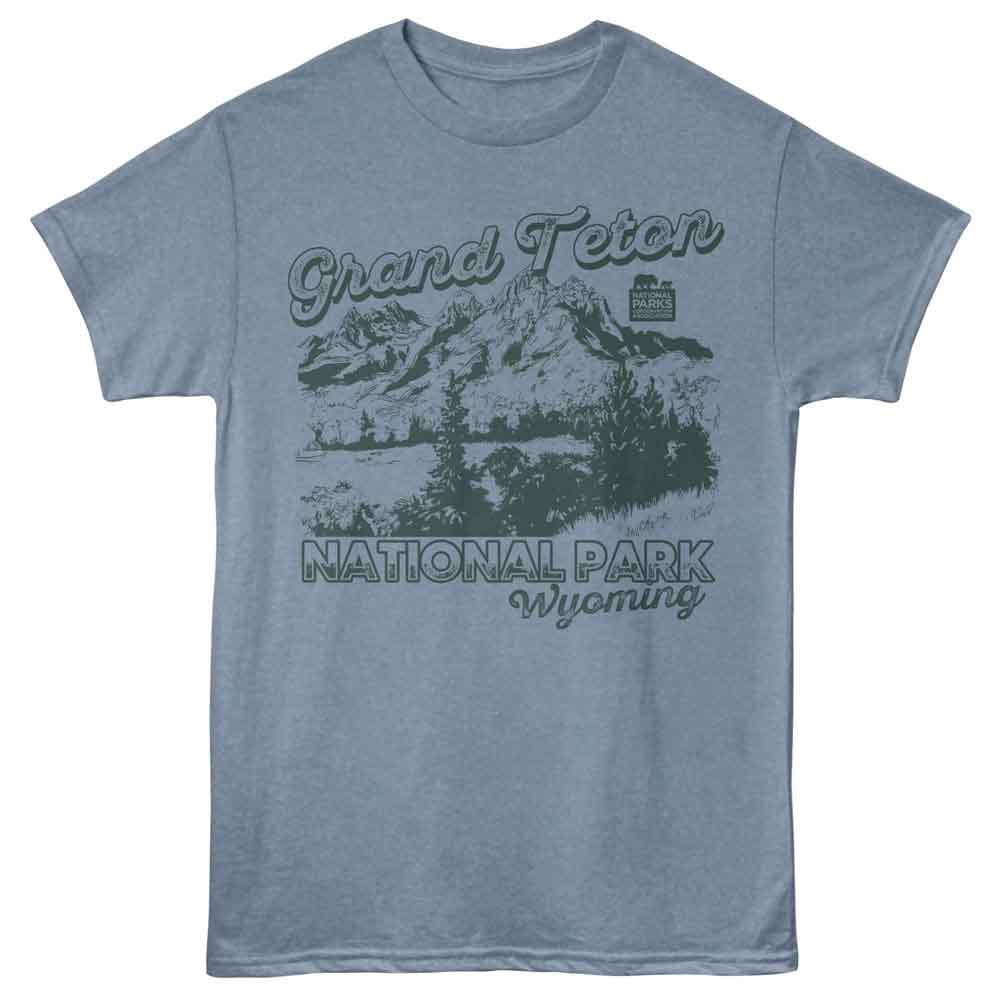 Lantern Press NPCA - GRAND TETON WYOMING Adult Shirt