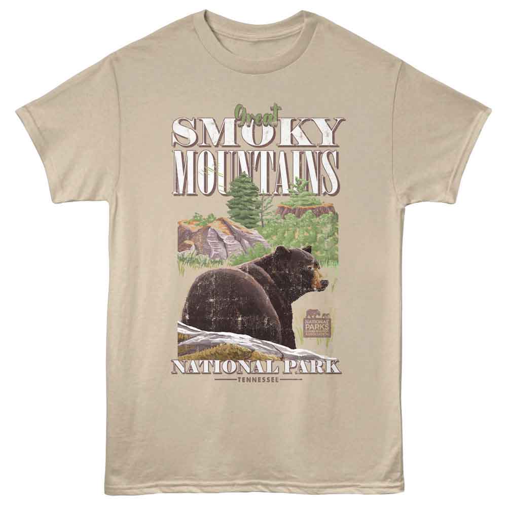 Lantern Press NPCA - SMOKY MOUNTAIN BEAR Adult Shirt