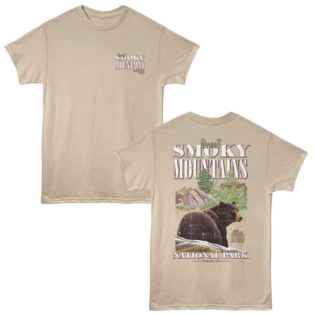 Lantern Press NPCA - SMOKY MOUNTAIN BEAR F B Adult Shirt