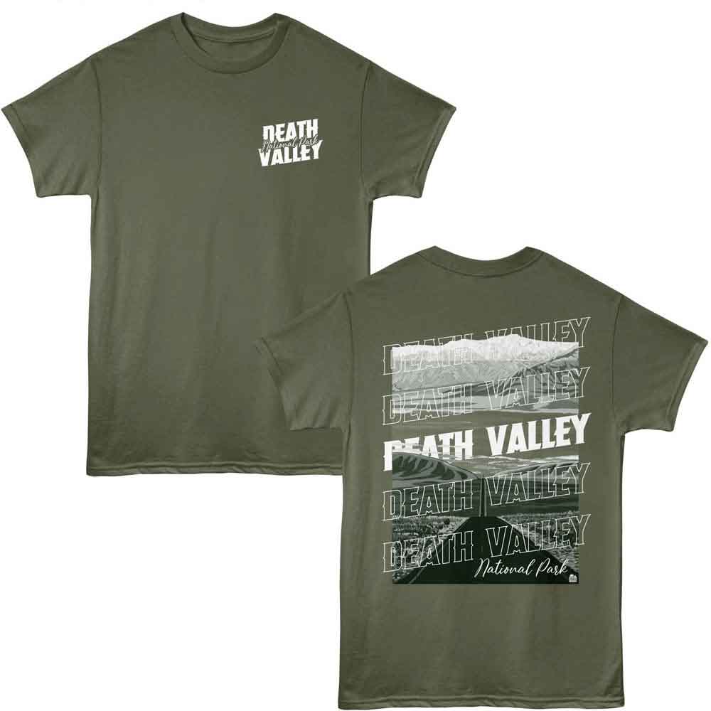 Lantern Press NPCA - DEATH VALLEY REPEAT TEXT Adult Shirt
