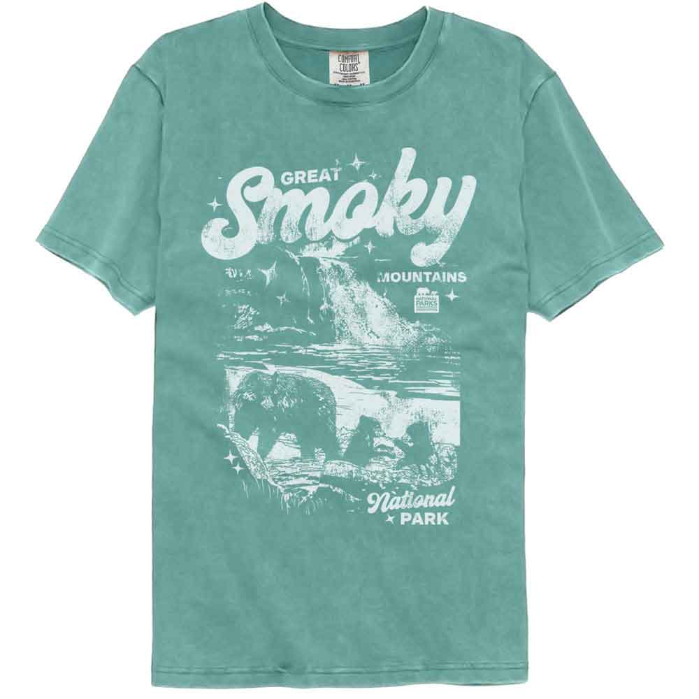 Lantern Press NPCA - BEAR CUBS WATERFALL Adult Shirt