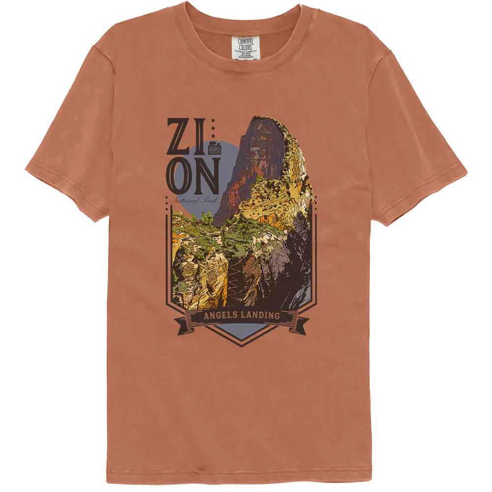 Lantern Press NPCA - ZION ANGELS LANDING Adult Shirt