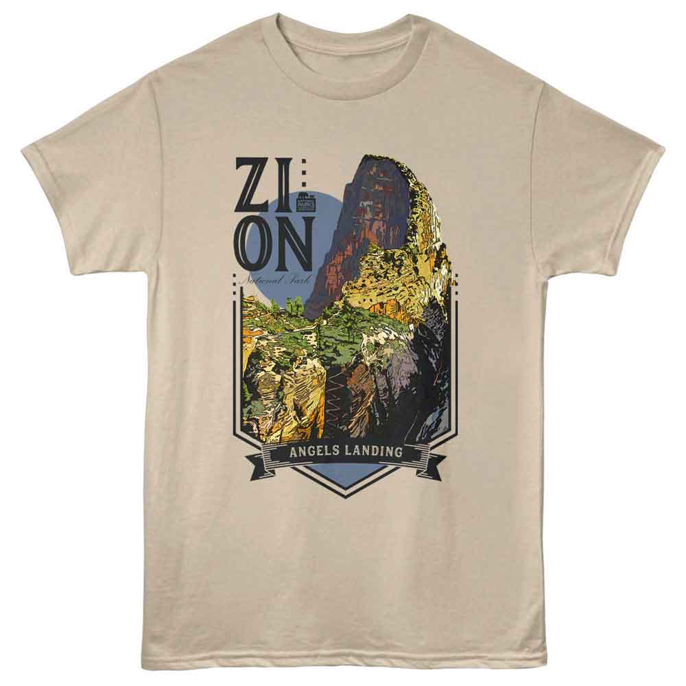 Lantern Press NPCA - ZION ANGELS LANDING Adult Shirt