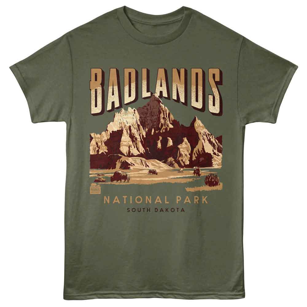 Lantern Press NPCA - BADLANDS Adult Shirt