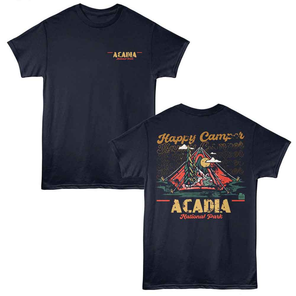 Lantern Press NPCA - ACADIA HAPPY CAMPER Adult Shirt
