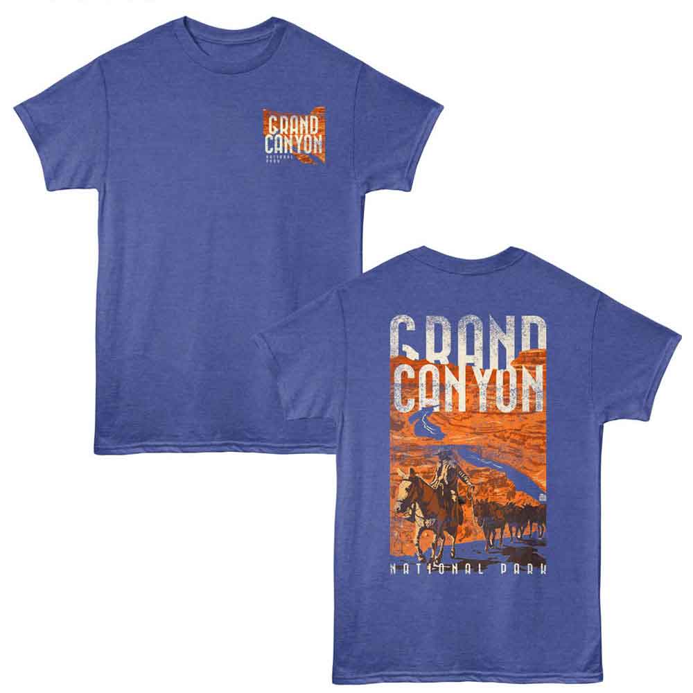 Lantern Press NPCA - GRAND CANYON HORSE TRAIL Adult Shirt