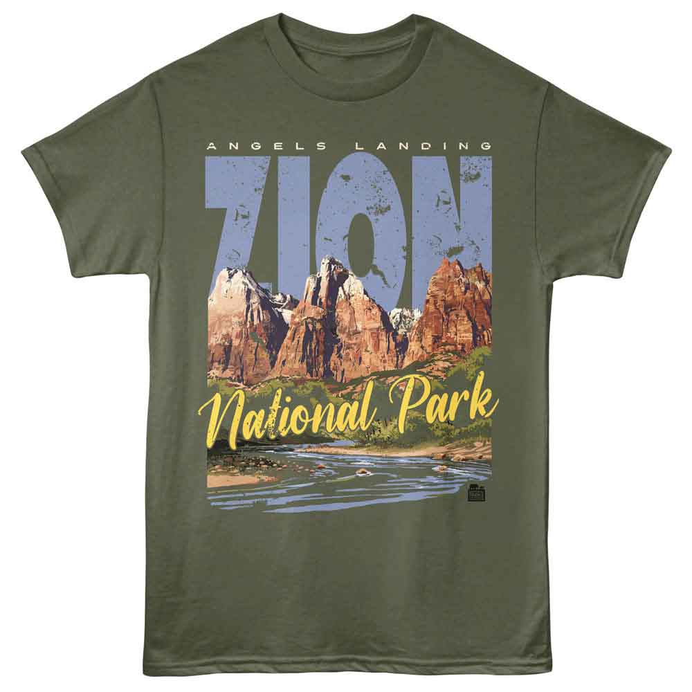 Lantern Press NPCA - ZION BACK MOUNTAIN Adult Shirt