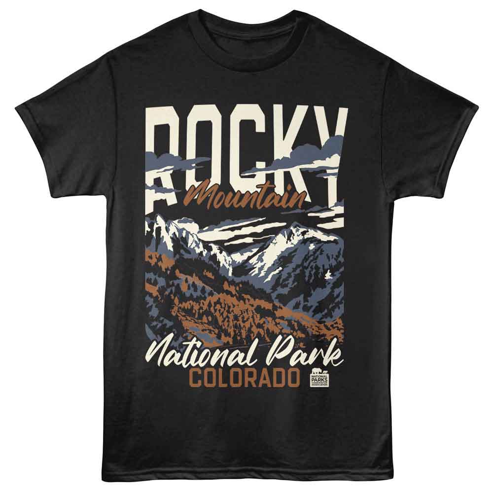 Lantern Press NPCA - ROCKY MOUNTAIN NP COLORADO Adult Shirt