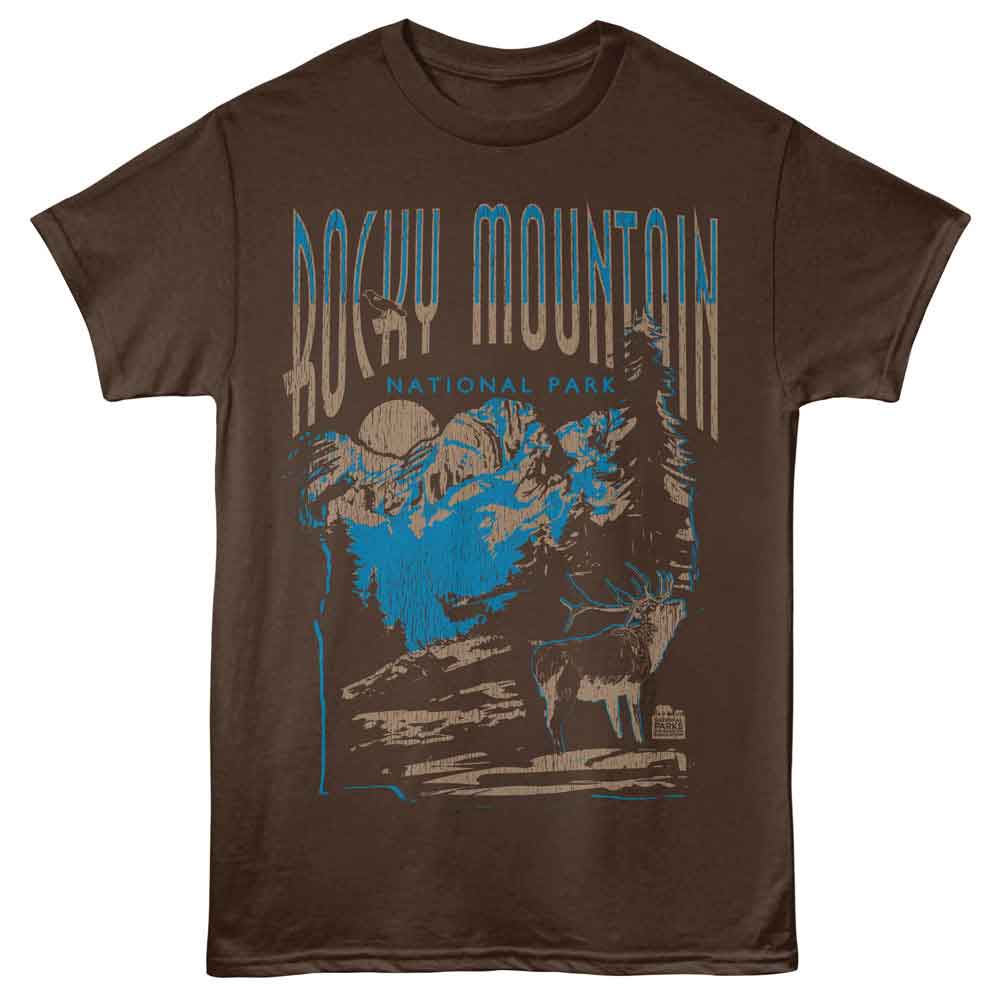 Lantern Press NPCA - ROCKY MOUNTAIN ELK SCENE Adult Shirt