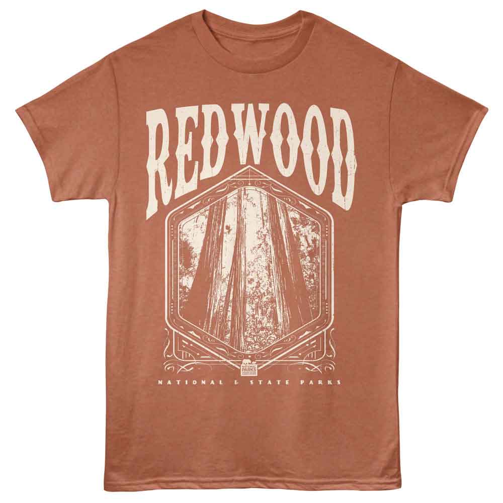 Lantern Press NPCA - REDWOOD NP TREES Adult Shirt