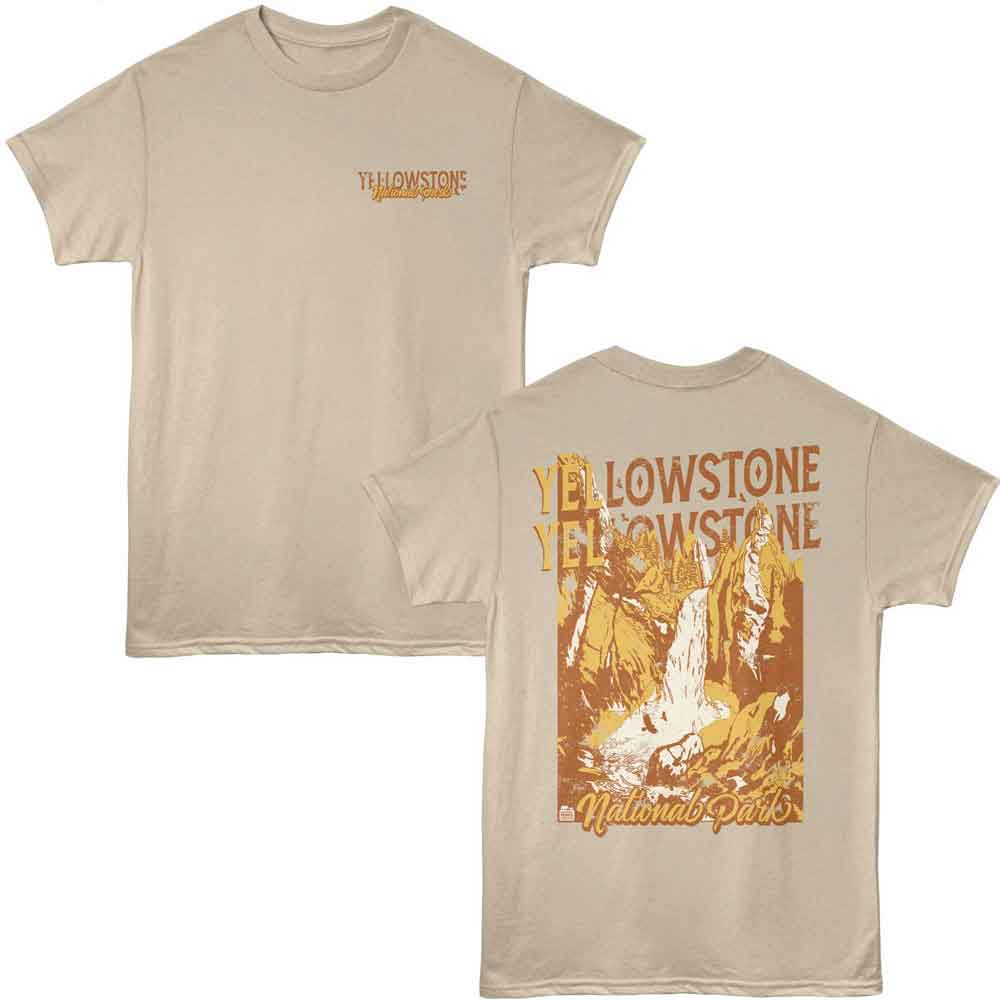 Lantern Press NPCA - YELLOWSTONE WATERFALL F B Adult Shirt