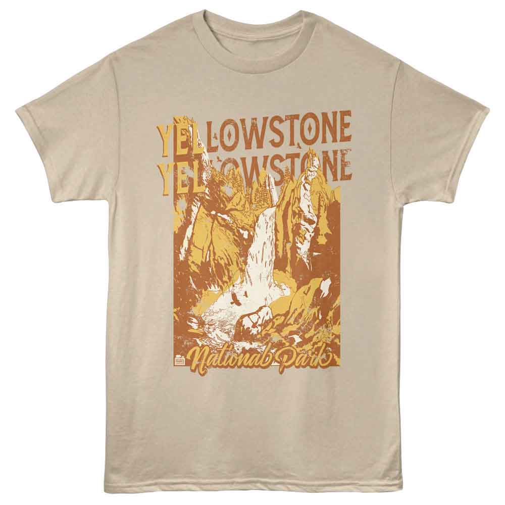 Lantern Press NPCA - YELLOWSTONE WATERFALL Adult Shirt